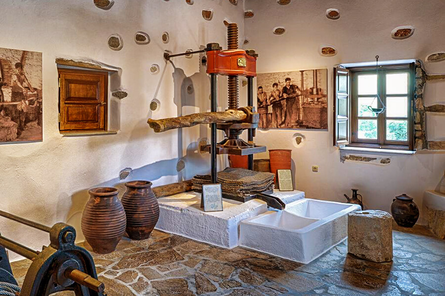 olive press naxos